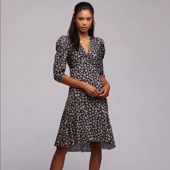 NWT Bailey44 Leopard Mid Length Dress - Picture 2 of 12